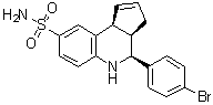 CAS # 1476807-74-5, (3aR,4S,9bS)-4-(4-Bromophenyl)-3a,4,5,9b-tetrahydro-3H-cyclopenta[c]quinoline-8-sulfonamide, GAT 107
