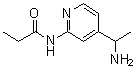 structure of CAS# 1478399-24-4, N-[4-(1-氨基乙基)-2-吡啶基]丙酰胺