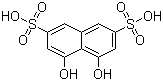 structure of CAS# 148-25-4, 1,8-二羟基萘-3,6-二磺酸