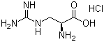 structure of CAS# 1482-99-1, 3-胍基-L-丙氨酸盐酸盐