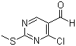 structure of CAS# 148256-82-0, 4-氯-2-(甲硫基)嘧啶-5-甲醛