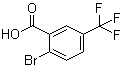 structure of CAS# 1483-56-3, 2-Bromo-5-(trifluoromethyl)benzoic acid
