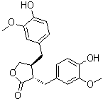 CAS # 148409-36-3, (+)-Matairesinol, (2S,3S)-2alpha-(4''-Hydroxy-3''-methoxybenzyl)-3beta-(4'-hydroxy-3'-methoxybenzyl)-gamma-butyrolactone