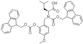 CAS 登录号：148515-87-1, N-[芴甲氧羰基]-N-[[2-[[芴甲氧羰基]氧基]-4-甲氧基苯基]甲基]-L-亮氨酸