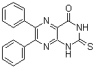 structure of CAS# 14892-97-8, 2,3-二氢-6,7-二苯基-2-硫代-4(1H)-蝶啶酮