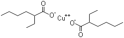 Copper bis(2-ethylhexanoate) molecular structure (CAS 149-11-1)