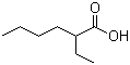 2-Ethylhexanoic acid molecular structure (CAS 149-57-5)