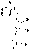 structure of CAS# 149022-20-8, 腺苷-5'-单磷酸二钠