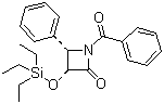 (3R,4S)-1-苯甲酰-3-[(三乙基硅)氧基]-4-苯基-2-氮杂环丁酮分子结构 (CAS 149249-91-2)