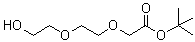 structure of CAS# 149299-82-1, [2-(2-Hydroxyethoxy)ethoxy]acetic acid 1,1-dimethylethyl ester