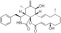 CAS # 14930-96-2, Cytochalasin B, (7S),(20R)-Dihydroxy-16(R)-methyl-10-phenyl-24-oxa[14]cytochalasa-6(12),13(E),21(E)-triene-1,23-dione