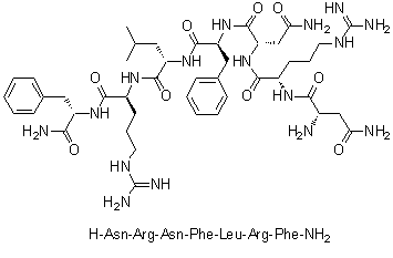 CAS 登录号：149471-12-5, L-天冬氨酰胺酰-L-精氨酰-L-天冬氨酰胺酰-L-苯丙氨酰-L-亮氨酰-L-精氨酰-L-苯丙氨酰胺