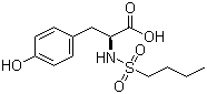 structure of CAS# 149490-60-8, N-(Butylsulfonyl)-L-tyrosine