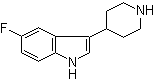 structure of CAS# 149669-43-2, 5-氟-3-[4-哌啶基]-1H-吲哚