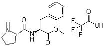structure of CAS# 149673-08-5, N-L-脯氨酰-L-苯丙氨酸甲酯单(三氟乙酸)盐
