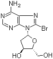 structure of CAS# 14985-44-5, 8-Bromo-2'-deoxyadenosine