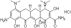 structure of CAS# 149934-21-4, 9-氨基米诺环素盐酸盐