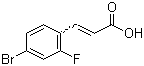 structure of CAS# 149947-19-3, 4-溴-2-氟肉桂酸