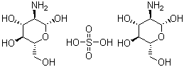 CAS # 14999-43-0, Glucosamine sulfate, Bis(2-ammonio-2-deoxy-D-glucose) sulphate