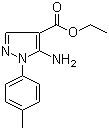 structure of CAS# 15001-11-3, Ethyl 5-amino-1-(4-methylphenyl)-1H-pyrazole-4-carboxylate
