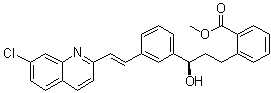 structure of CAS# 150026-72-5, 2-[(3R)-3-[3-[(1E)-2-(7-氯-2-喹啉基)乙烯基]苯基]-3-羟基丙基]苯甲酸甲酯