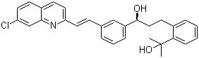 structure of CAS# 150026-75-8, [R-(E)]-alpha-[3-[2-(7-氯-2-喹啉基)乙烯基]苯基]-2-(1-羟基-1-甲基乙基)苯丙醇