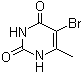 structure of CAS# 15018-56-1, 5-溴-6-甲基尿嘧啶
