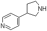 structure of CAS# 150281-47-3, 4-Pyrrolidin-3-ylpyridine