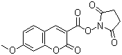7-甲氧基香豆素-3-羧酸琥珀酰亚胺酯分子结构 (CAS 150321-92-9)