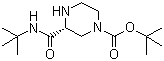 CAS # 150323-35-6, (S)-2-tert-Butylcarboxamide-4-tert-butoxycarbonyl piperazine