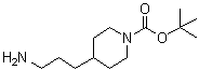 structure of CAS# 150349-65-8, 4-(3-氨基丙基)哌啶-1-羧酸叔丁酯