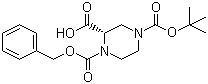 structure of CAS# 150407-69-5, (S)-N-4-Boc-N-1-Cbz-2-Piperazinecarboxylic acid