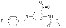 CAS # 150812-23-0, 2-Ethoxycarbonylamino-5-(4-fluorobenzylamino)nitrobenzene