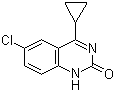 structure of CAS# 150878-36-7, 6-氯-4-环丙基-2(1H)-喹唑啉酮