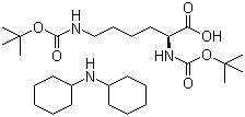 structure of CAS# 15098-69-8, N,N'-Di-Boc-L-lysine dicyclohexylamine salt