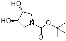 structure of CAS# 150986-62-2, (3R,4R)-1-(叔丁氧羰基)-3,4-二羟基吡咯烷