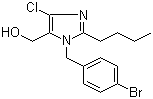 structure of CAS# 151012-31-6, 1-(4-溴苄基)-2-丁基-4-氯-1H-咪唑-5-甲醇
