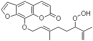 CAS # 151121-39-0, 8-(6-Hydroperoxy-3,7-dimethyl-2,7-octadienyloxy)psoralen, (E)-8-(6-Hydroperoxy-3,7-dimethylocta-2,7-dienyloxy)psoralen