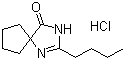 structure of CAS# 151257-01-1, 2-丁基-1,3-二氮杂螺环[4,4]壬-1-烯-4-酮盐酸盐