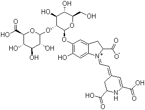 CAS # 15167-84-7, Amaranthin, (2S)-5-[(2S,3R,4S,5R,6R)-3-[(2R,3R,4S,5S,6S)-6-Carboxy-3,4,5-trihydroxy-oxan-2-yl]oxy-4,5-dihydroxy-6-(hydroxymethyl)oxan-2-yl]oxy-1-[2-[(2S)-2,6-dicarboxy-2,3-dihydro-1H-pyridin-4-ylidene]ethylidene]-6-hydroxy-2,3-dihydroindole-2-carboxylate