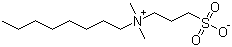 CAS # 15178-76-4, 3-(Dimethyl-octylazaniumyl)propane-1-sulfonate, 3-(N,N-Dimethyloctylammonio)propanesulfonate inner salt, Octyl sulfobetaine