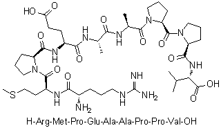 CAS # 151808-59-2, L-Arginyl-L-methionyl-L-prolyl-L-alpha-glutamyl-L-alanyl-L-alanyl-L-prolyl-L-prolyl-L-valine