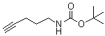 structure of CAS# 151978-50-6, N-(Pent-4-ynyl)carbamic acid tert-butyl ester