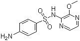 CAS 登录号：152-47-6, 磺胺林, 磺胺甲氧吡嗪, 2-(对氨基苯磺酰氨基)-3-甲氧基吡嗪