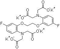 CAS 登录号：152290-47-6, N,N'-[1,2-乙二基双[氧(4-氟-2,1-苯基)]]双[N-(羧甲基)甘氨酸]四钾盐