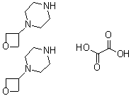 structure of CAS# 1523571-19-8, 1-(3-氧杂环丁基)哌嗪半草酸盐