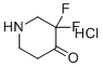 structure of CAS# 1523618-12-3, 3,3-二氟哌啶-4-酮盐酸盐