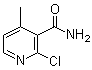 structure of CAS# 152362-01-1, 2-氯-4-甲基-3-吡啶甲酰胺