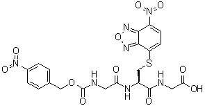 CAS 登录号：152390-46-0, N-[S-(7-硝基-2,1,3-苯并恶二唑-4-基)-N-[N-[[(4-硝基苯基)甲氧基]羰基]甘氨酰]-L-半胱氨酰]甘氨酸