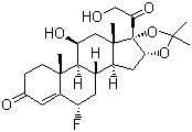 structure of CAS# 1524-88-5, Flurandrenolide